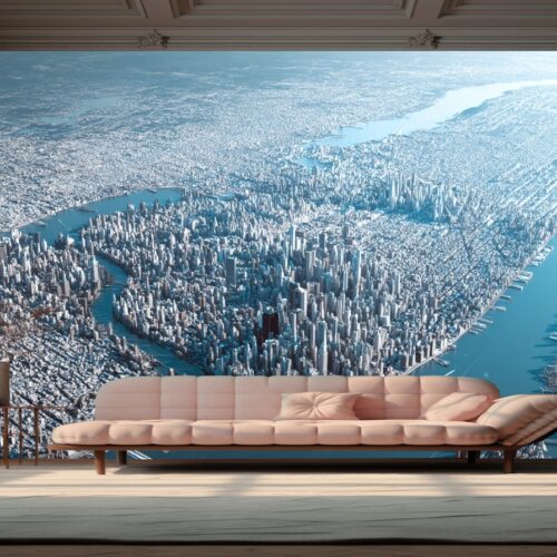 Fotobehangwinkel.nl Majestic Aerial Cityscape Wallpaper