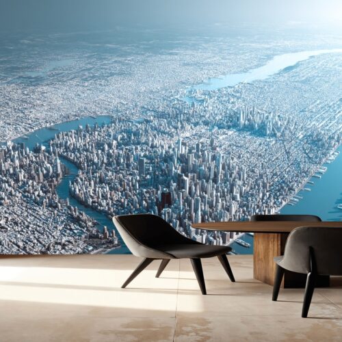 Fotobehangwinkel.nl Majestic Aerial Cityscape Wallpaper