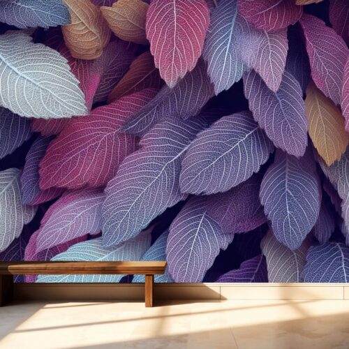 Fotobehangwinkel.nl Whispering Pastel Leaves Harmony