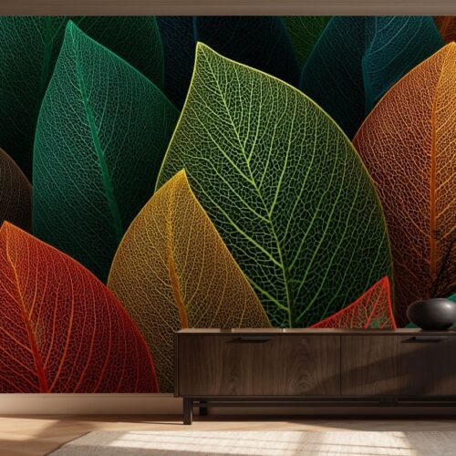 Vibrant Leaf Symphony Wallpaper