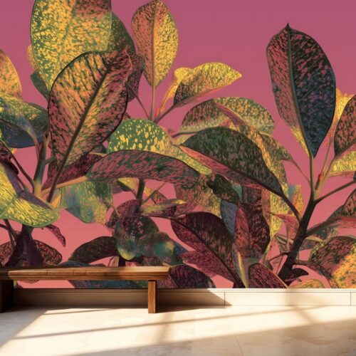 Fotobehangwinkel.nl Tropical Sunset Leaf Dreamscape