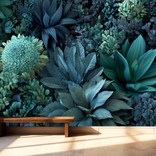 Fotobehangwinkel.nl Midnight Botanical Dreamscape