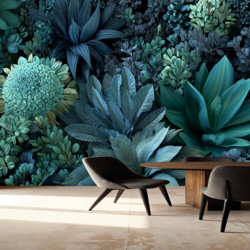 Fotobehangwinkel.nl Midnight Botanical Dreamscape