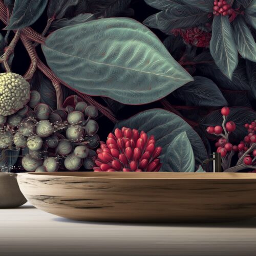 Vibrant Botanical Tapestry 9 Fotobehangwinkel.nl Vibrant Botanical Tapestry