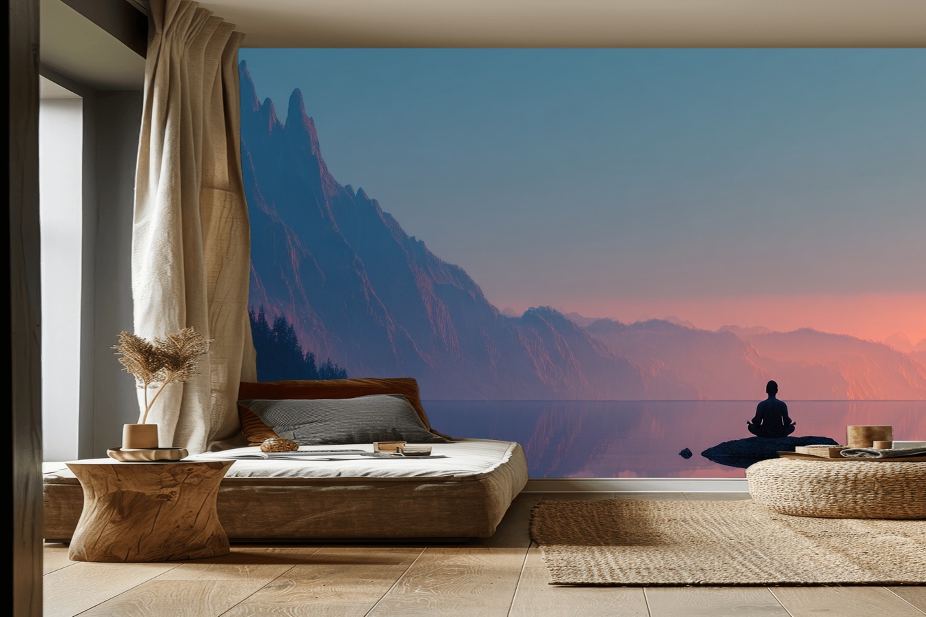 Serenity at Sunset Reflection Wallpaper 3 Serenity at Sunset Reflection Wallpaper - Afbeelding 3