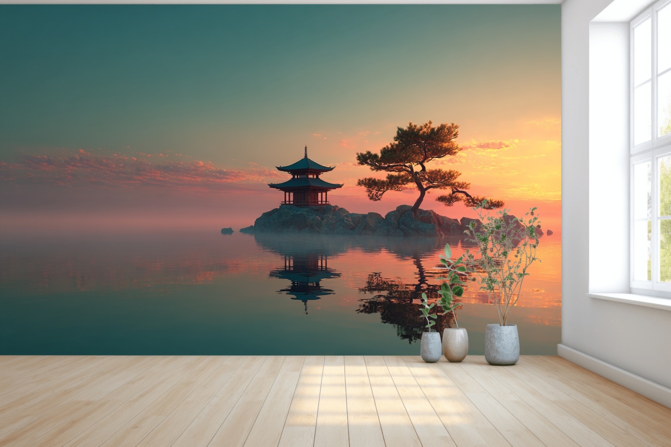 Tranquil Sunrise Over Zen Island 4 Tranquil Sunrise Over Zen Island - Afbeelding 4