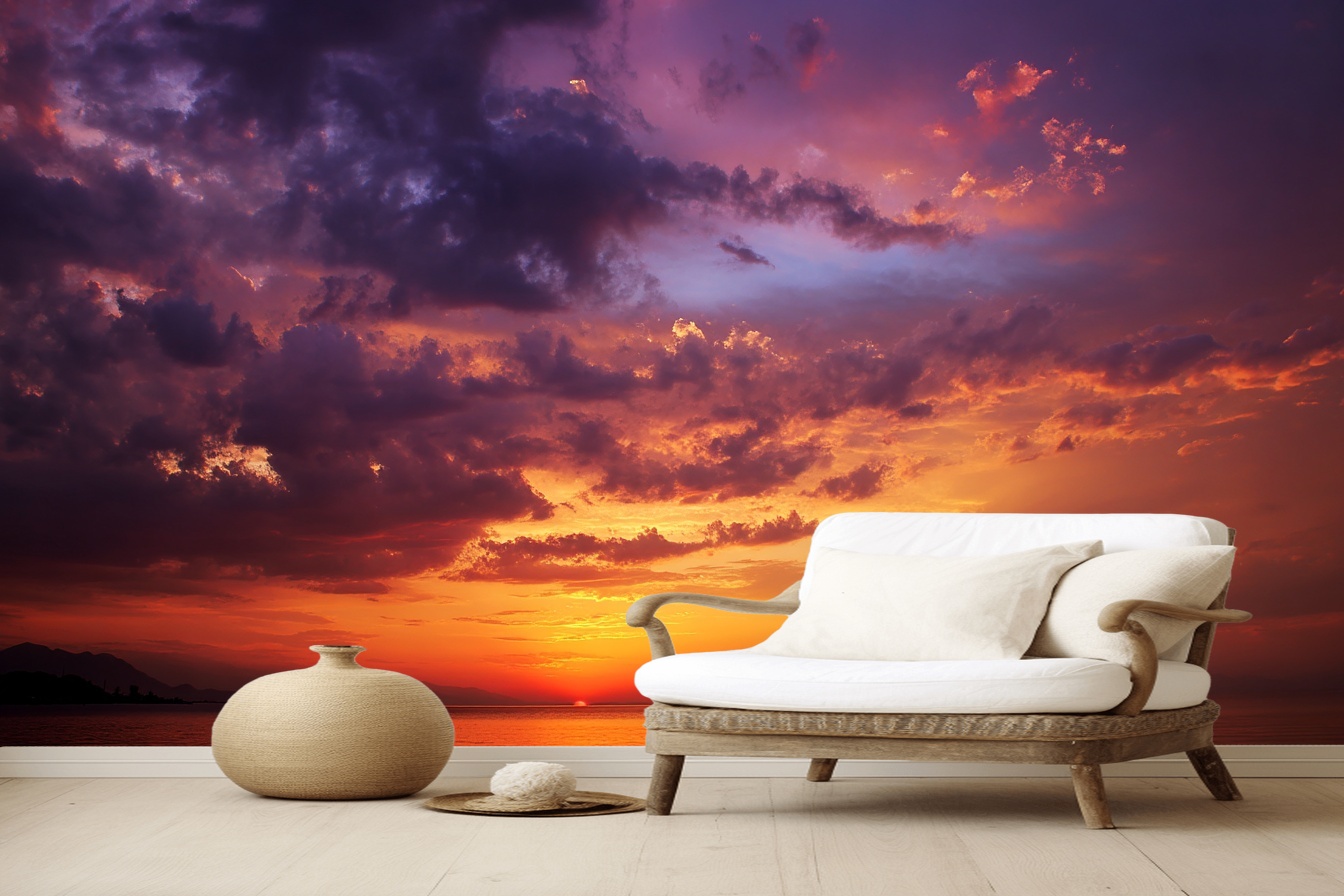 Sunset Serenity Over Gentle Waves 1 Sunset Serenity Over Gentle Waves