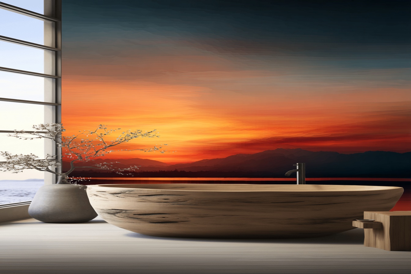 Serene Sunset Over Tranquil Waters 4 Serene Sunset Over Tranquil Waters - Afbeelding 4