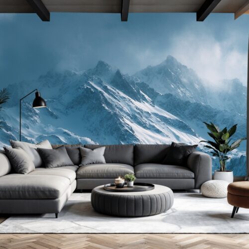 Majestic Alpine Serenity Wall Mural 7 Fotobehangwinkel.nl Majestic Alpine Serenity Wall Mural