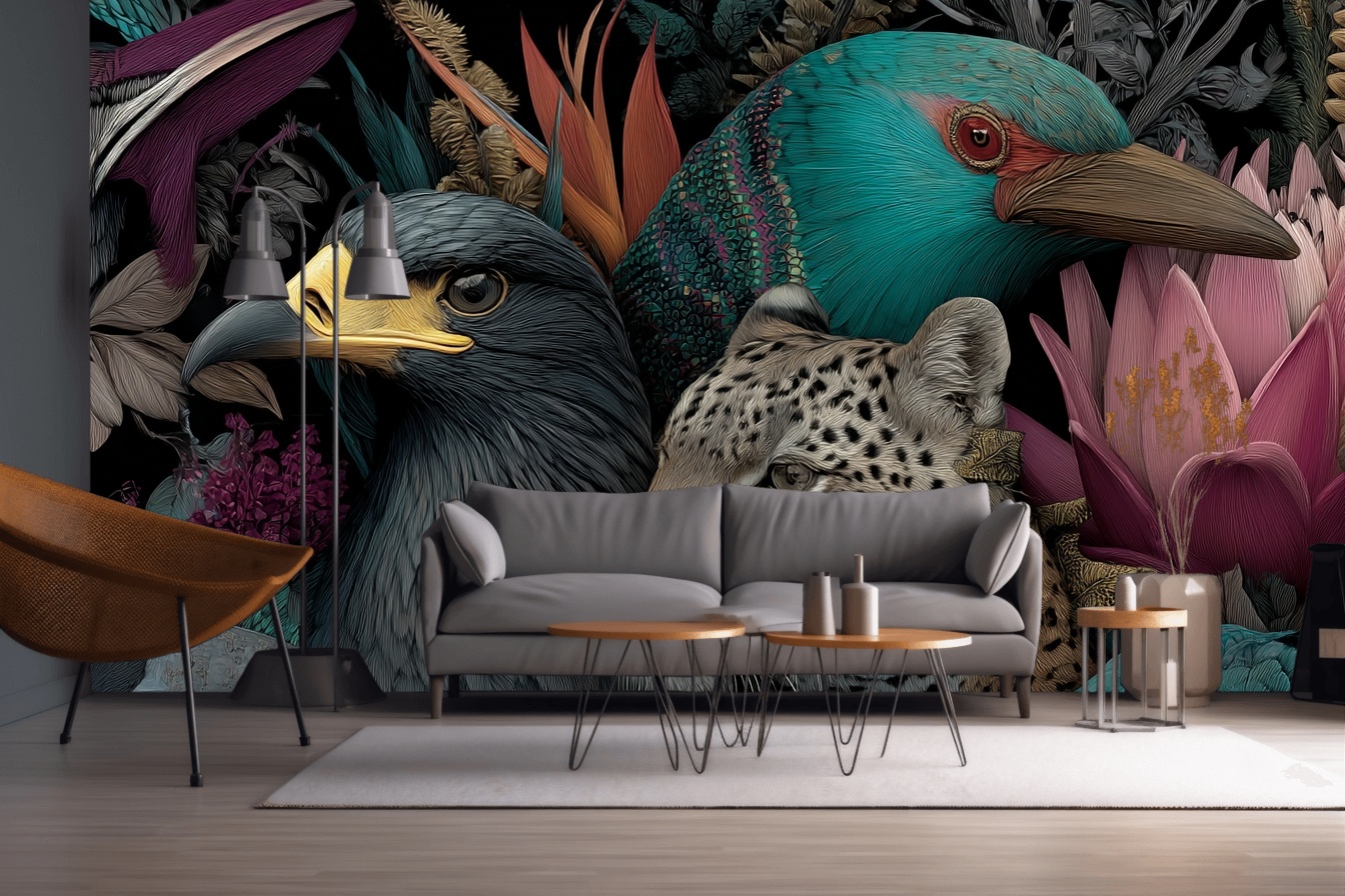 Jungle Majesty Mural 5 Jungle Majesty Mural - Afbeelding 5
