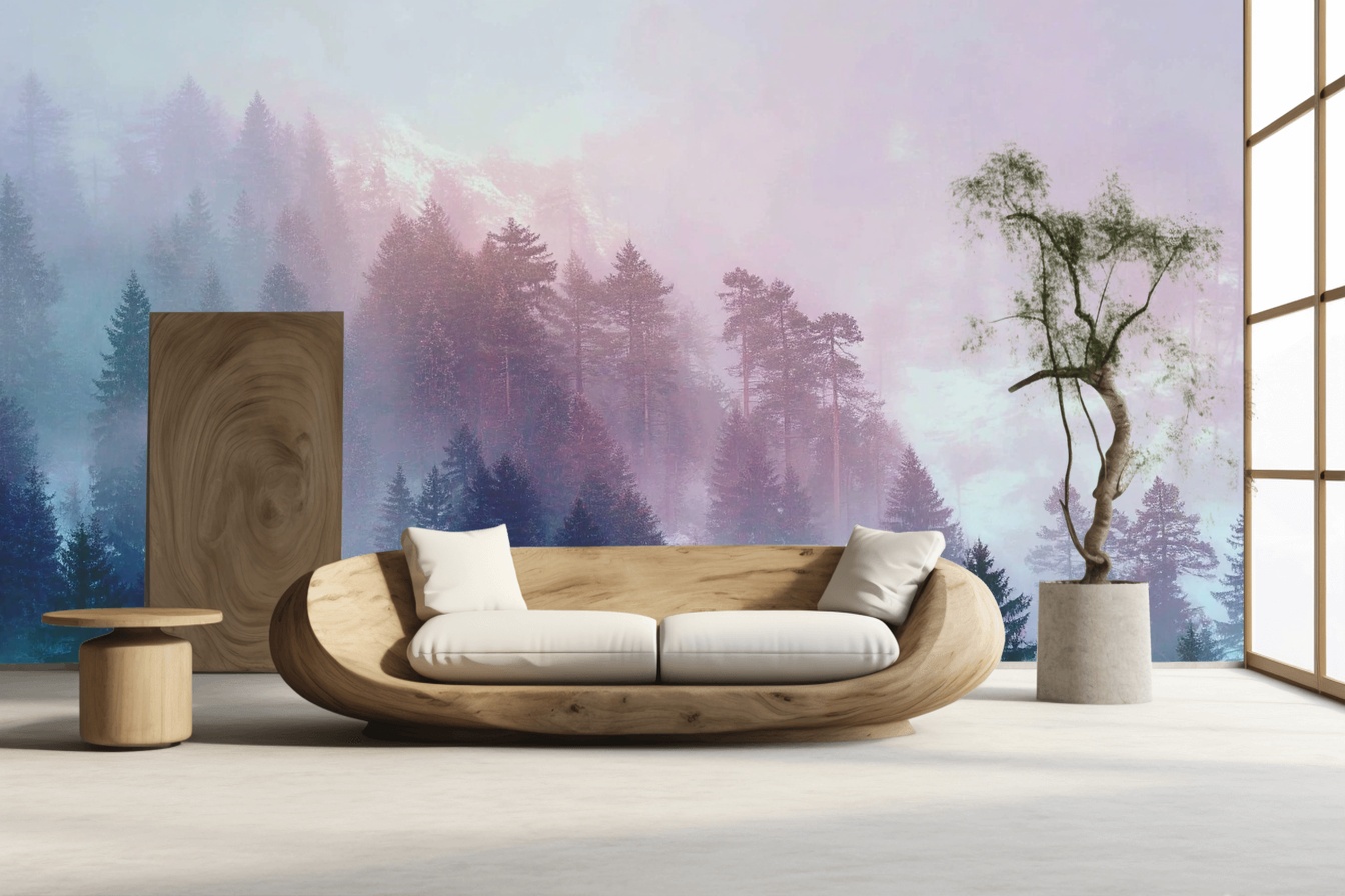 Mystical Forest Mist Mural 1 Mystical Forest Mist Mural