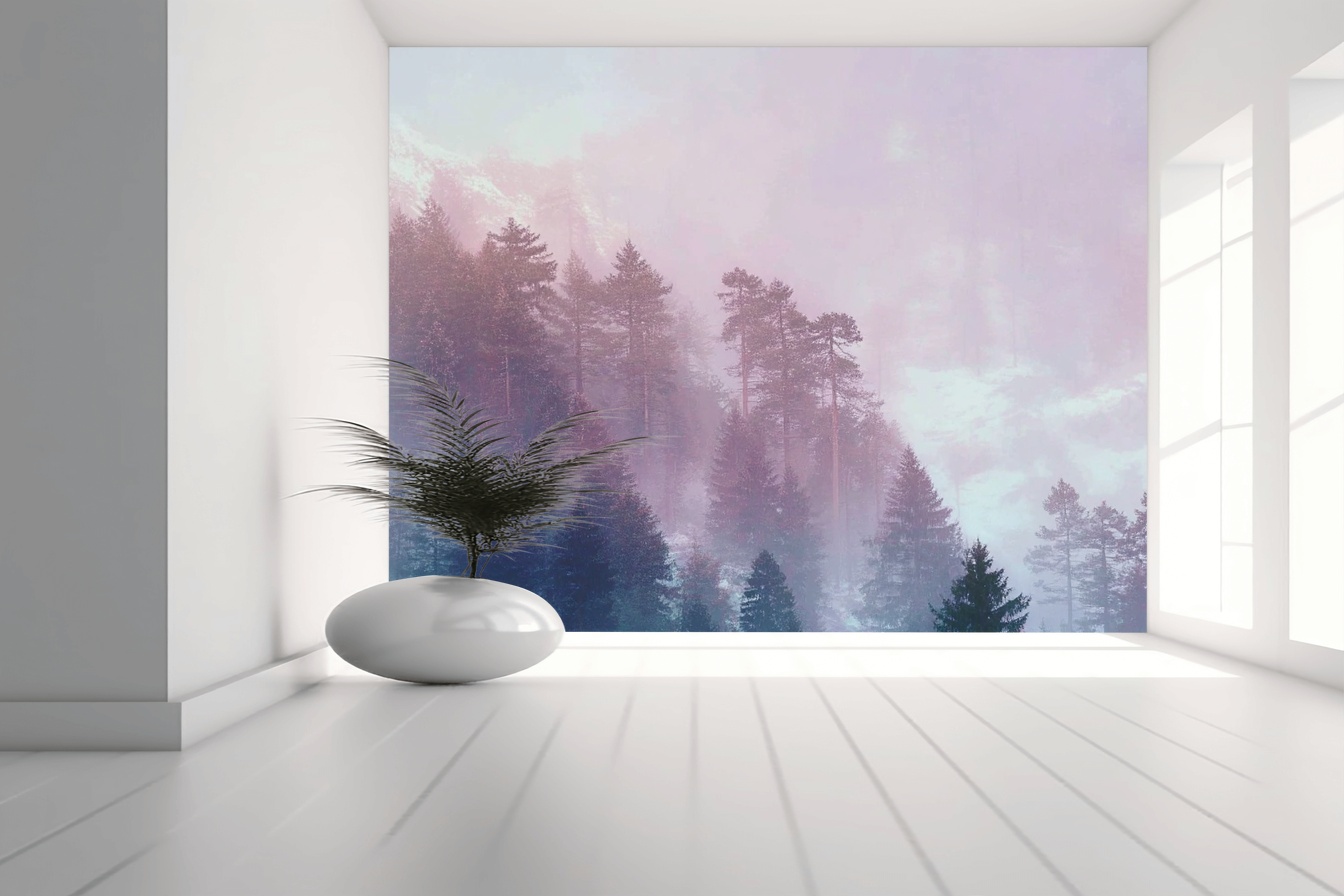 Mystical Forest Mist Mural 3 Mystical Forest Mist Mural - Afbeelding 3