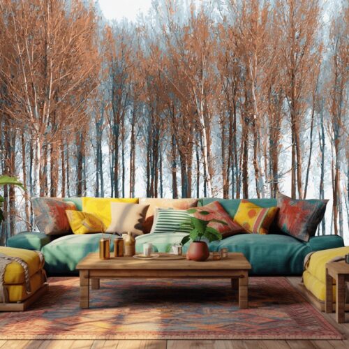 Serene Autumn Forest Panorama