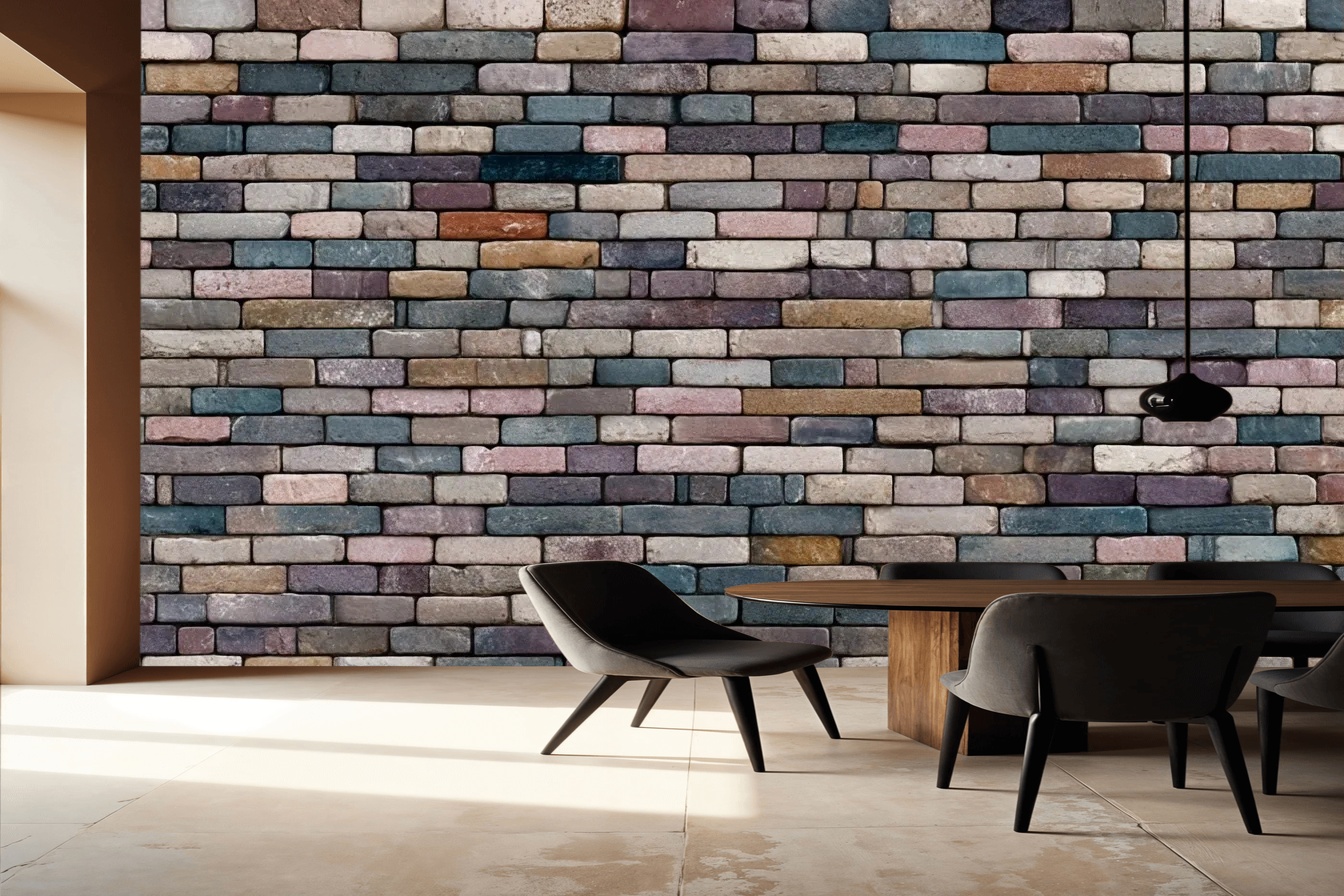 Rustic Brick Harmony Wallpaper 2 Rustic Brick Harmony Wallpaper - Afbeelding 2