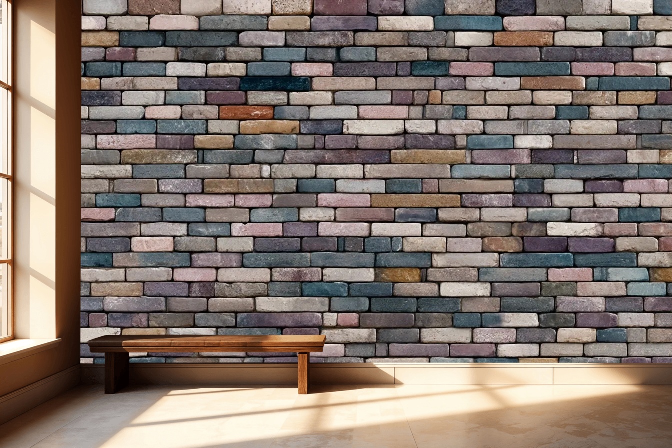 Rustic Brick Harmony Wallpaper 1 Rustic Brick Harmony Wallpaper