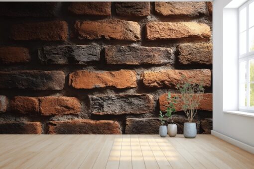 Rustic Brick Wall Aesthetic