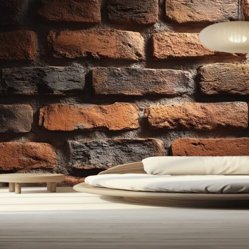 Fotobehangwinkel.nl Rustic Brick Wall Aesthetic