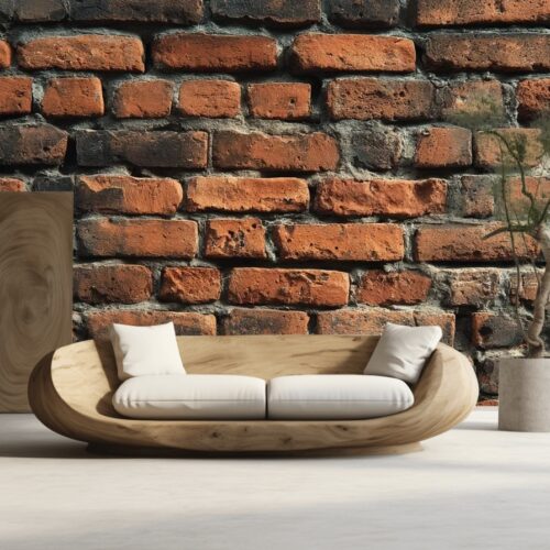 Fotobehangwinkel.nl Vintage Industrial Brick Wall Mural