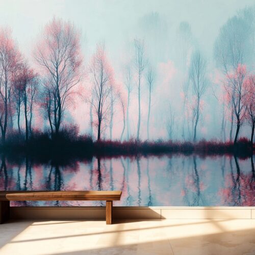 Fotobehangwinkel.nl Ethereal Misty Morning Reflections