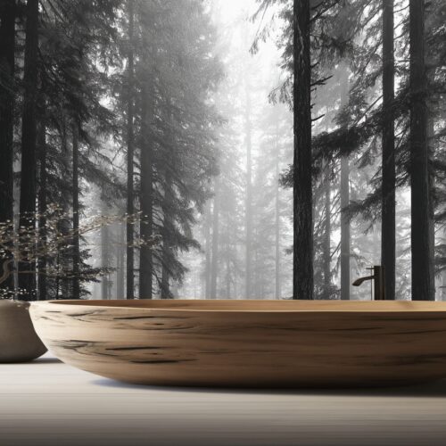 Misty Forest Serenity Wall Mural 6 Fotobehangwinkel.nl Misty Forest Serenity Wall Mural