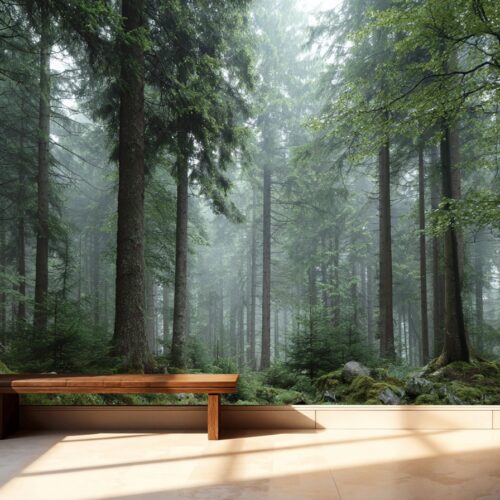 Enchanted Forest Mist Mural