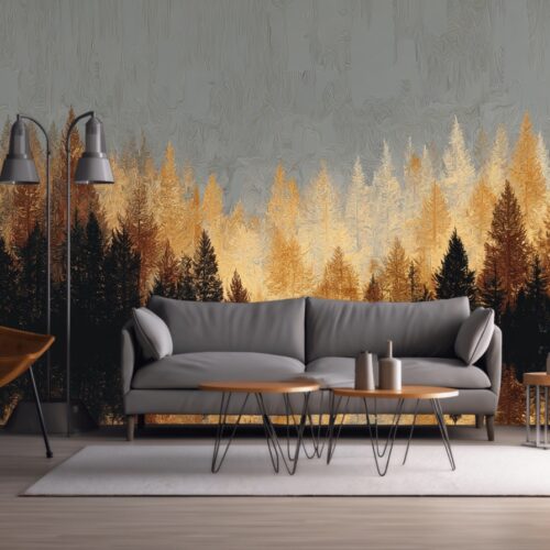 Golden Forest Reflection Harmony 8 Fotobehangwinkel.nl Golden Forest Reflection Harmony