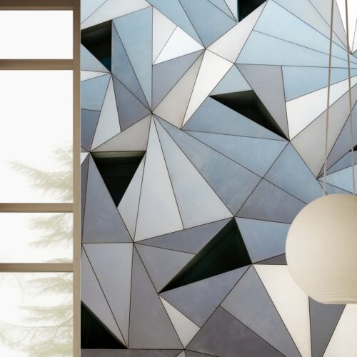 Fotobehangwinkel.nl Fotobehang Prisma Kunstwerk Vormenbehang