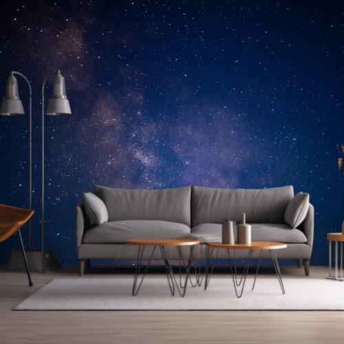 Fotobehang Mystieke Melkweg in Maanloze Nacht