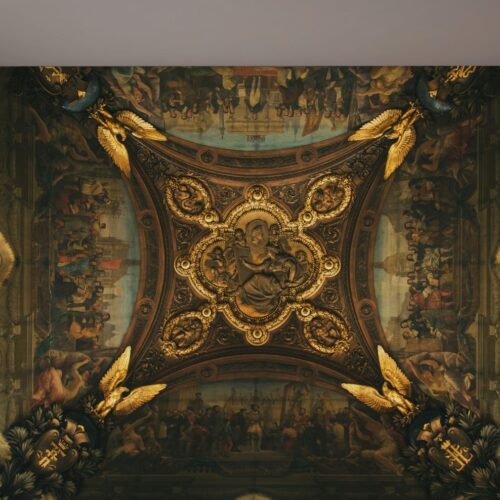 Fotobehang Hemelse Barok Decoratief Plafondbehang