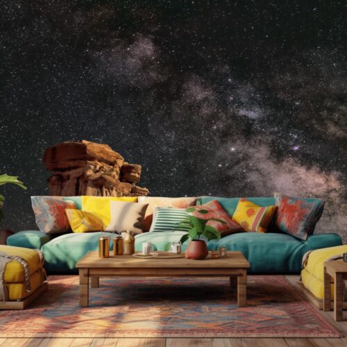 Fotobehang Sternennacht in Mystieke Woestijn