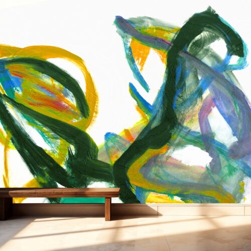 Fotobehangwinkel.nl Fotobehang Kleurenexplosie Abstract Muurkunst