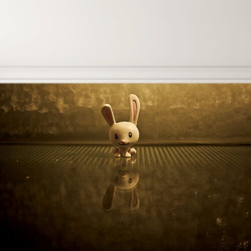 Fotobehang Mystiek Konijnenrijk Wanddecoratie