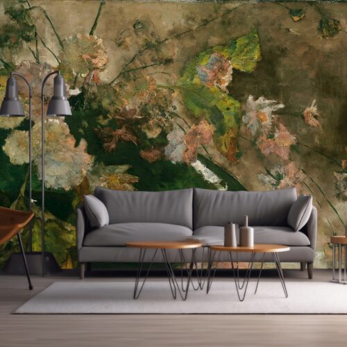 Fotobehangwinkel.nl Fotobehang Poëtische Bloemenzweem