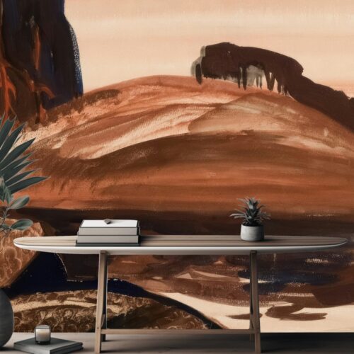 Fotobehangwinkel.nl Fotobehang Mystieke Landschapstinten In Aardekleuren