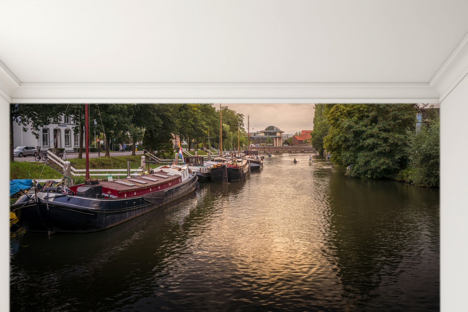 Fotobehang Sereen Avondlicht over Rustige Waterwegen 5 Fotobehang Sereen Avondlicht over Rustige Waterwegen - Afbeelding 5