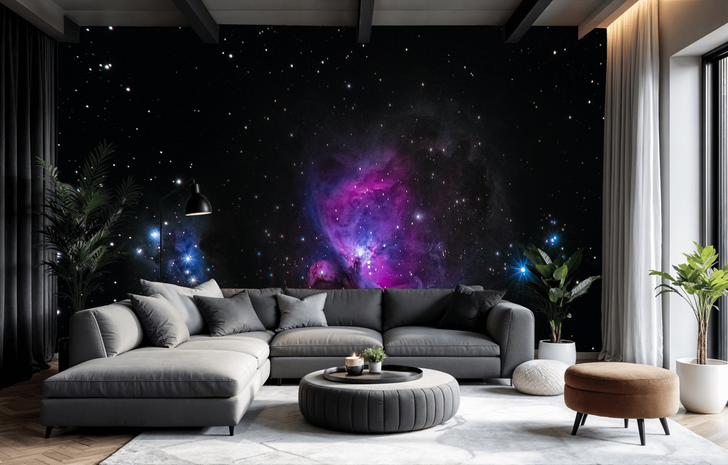 Fotobehang Kosmische Droom: De Magische Nevel 1 Fotobehang Kosmische Droom: De Magische Nevel