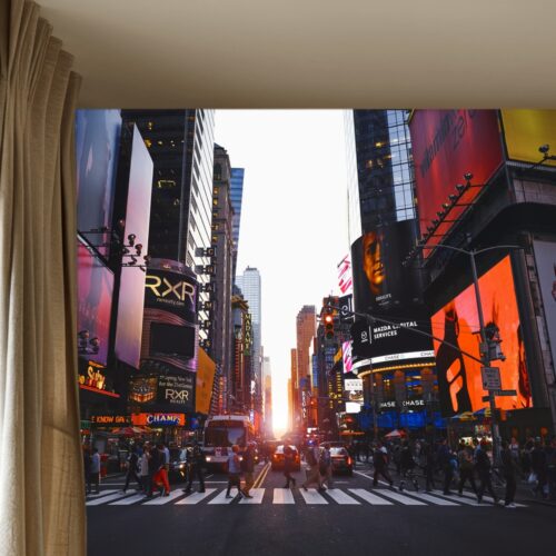 Fotobehangwinkel.nl Fotobehang Gloeiende Skyline van Times Square